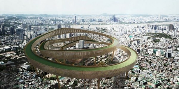脑洞大开“首尔环路”，建筑浮于天空，进行人工光合作用