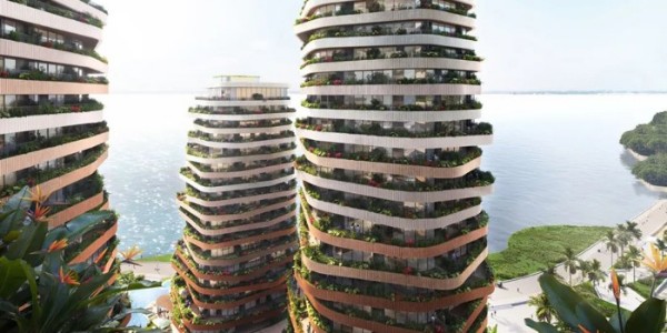 MVRDV 南美首个项目设计，六座住宅形成一个绿色山谷