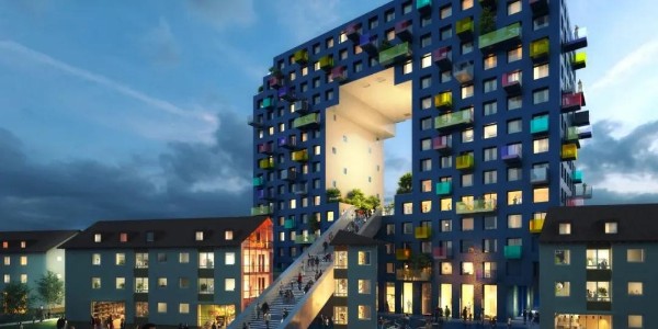 MVRDV揭晓曼海姆四座字母形公寓楼之一“O”方案
