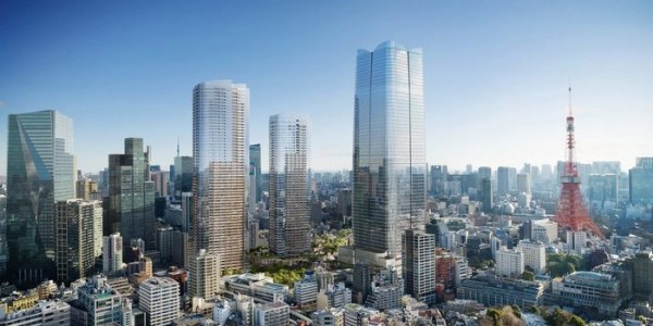 Pelli Clarke & Partners设计的日本第一高楼在东京封顶，将打造“城中之城”