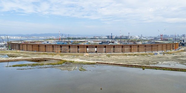 2025年大阪世博会环形木结构即将完成